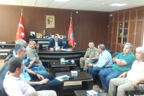 Fistik hirsizliğina karşi asayiş toplantisi