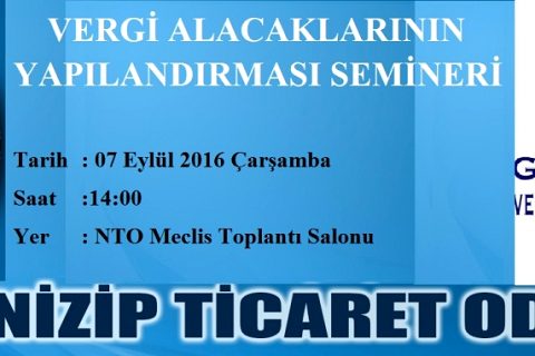Vergi Alacaklarının Yapılandırılması Semineri