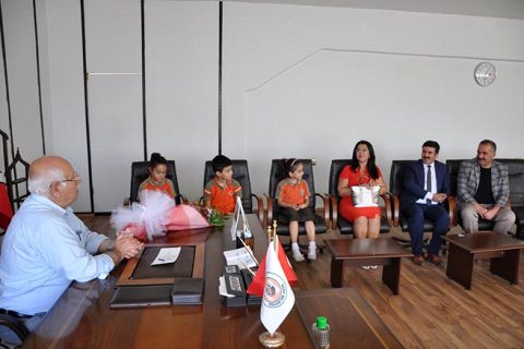 ?ilköğretim haftasi?nda öğrencilerin protokol ziyaretleri