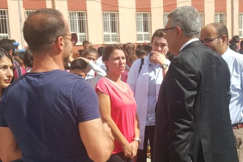Cengiz gündeş anaokulu inşaatinda incelemelerde bulundu