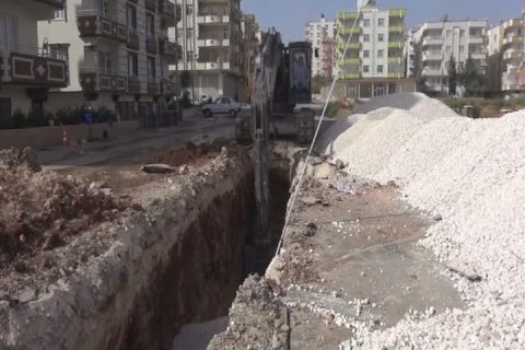 Yeni yerleşim yerlerinde altyapi çalişmasi