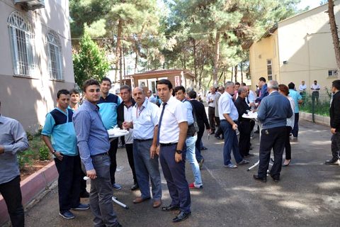 Nizip devlet hastanesinde aşure ikrami