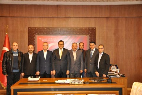 Gazetecilerden kaymakam sarifakioğullari na ziyaret