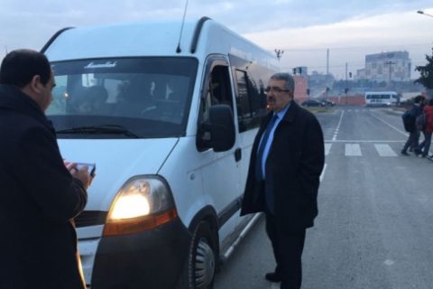 İlçe Milli Eğitim Müdürü Cengiz GÜNDEŞ Servis Araçlarını  Denetledi