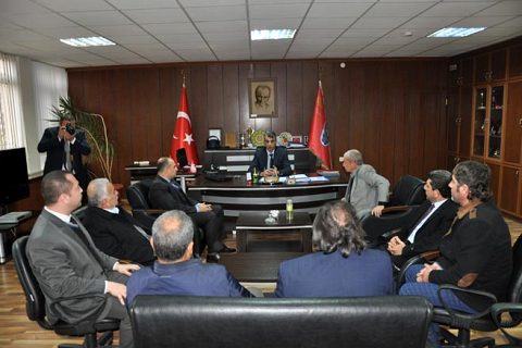 Ticaret borsasindan emniyet müdürlüğü ne taziye ziyareti