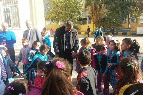 Kaymakam Atatürk İlkokulunu ziyaret etti.