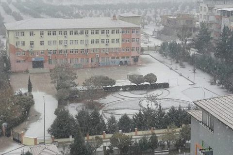 Nizip te okullar 1 gün tatil edildi