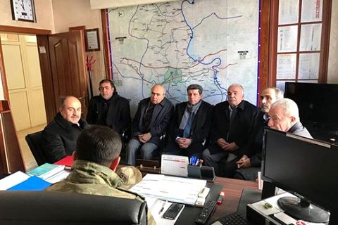 Ntb  den ilçe jandarma komutani na taziye ziyareti