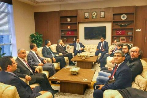 Gaziantep Üniversitesi Rektörü Prof.Dr. Ali GÜR ve Üniversite yönetimi Nizip Kaymakam