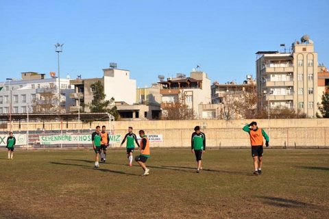 Nizip spor da maç hazirliği