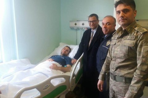 Kaymakam Nizipli Gazimiz Özel Harekat Polisi İbrahim ASLANOĞLU?NU ziyaret etti.