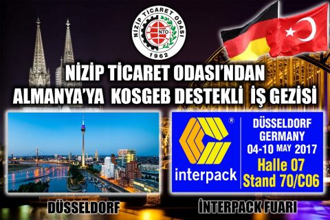 Nizip Ticaret Odası?ndan Almanya Düsseldorf?a İş Gezisi