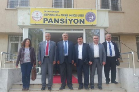İlçe  Milli Eğitim Müdürü Sayın Cengiz GÜNDEŞ ve Şube Müdürü Vehbi ÖZTÜRK Nizip Mesle