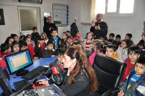 Minik öğrencilerden nrt ye ziyaret