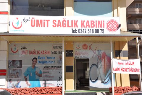 Nizip özel ümit sağlik kabini hizmete açildi