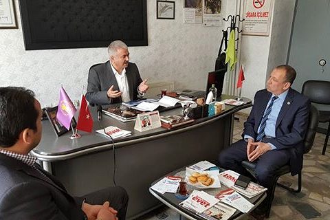 Akdoğan  kahveciler ve lokantacilar odasini ziyaret etti