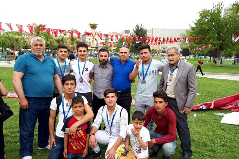 Gaziantepte Aşırtmalı Aba Güreşi Türkiye Şampiyonası
