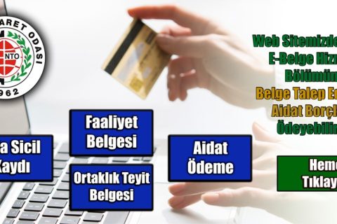 NTO?da E-Belge ve Online Aidat Ödeme Dönemi
