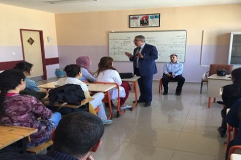 İlçe Milli Eğitim Müdürümüz Sayın Cengiz GÜNDEŞ, Nizip Geçici Konaklama Merkezindeki 