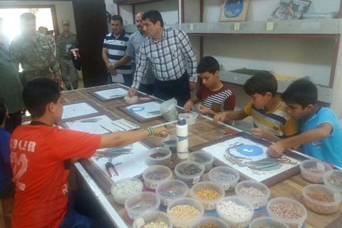 Kaymakam şahin kamplari ziyaret etti