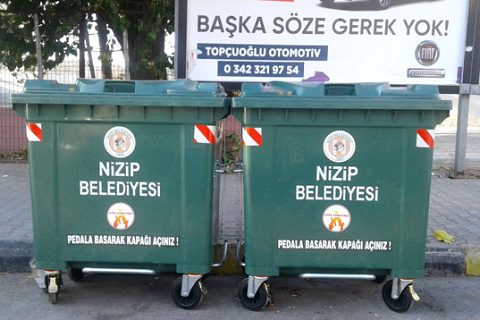 Daha temiz nizip için yeni konteynerler