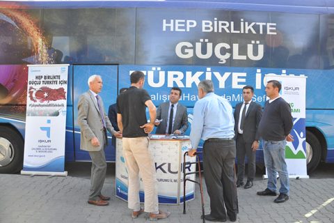 Işkur dan bilgilendirme standi