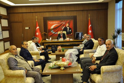 Emekliler derneği nden kaymakam a ziyaret