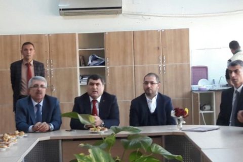 Osman sayin anadolu lisesini yaptiran hayir sever ile okul ziyareti yapildi