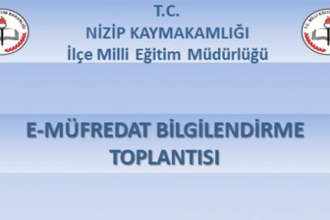 E-Müfredat Bilgilendirme GÜNCEL