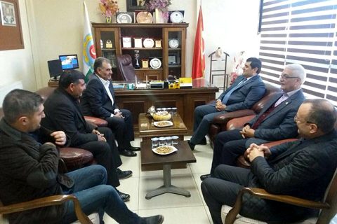 Kaymakam şahin ziraat odasini ziyaret etti