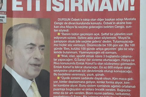 Galatasaray Başkanlığına Mustafa Cengiz Aday