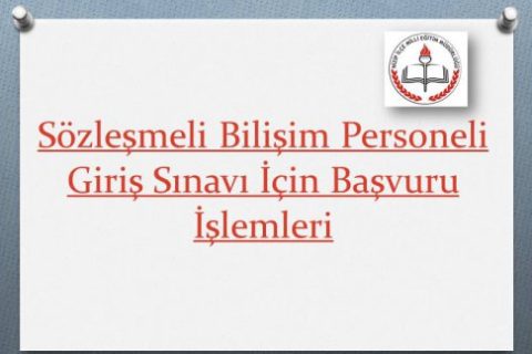 Sözleşmeli Bilişim Personeli Giriş Sınavı İçin Başvuru İşlemleri