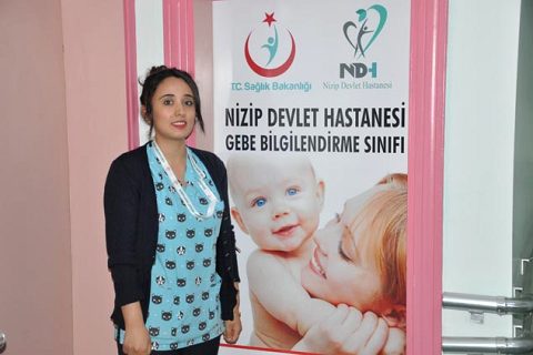 Nizip devlet hastanesi nde gebe bilgilendirme sinifi açildi