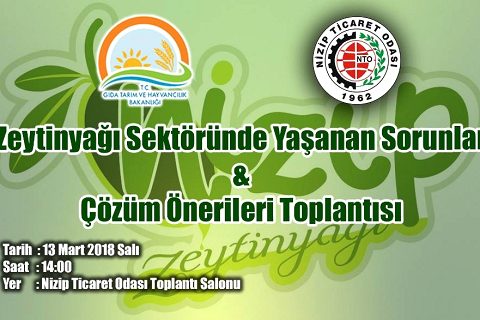 Nto da zeytinyaği sektörü sorunlari toplantisi düzenlenecek