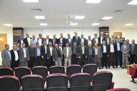 Karadağ  dere ve dağ köy muhtarlari ile biraya geldi