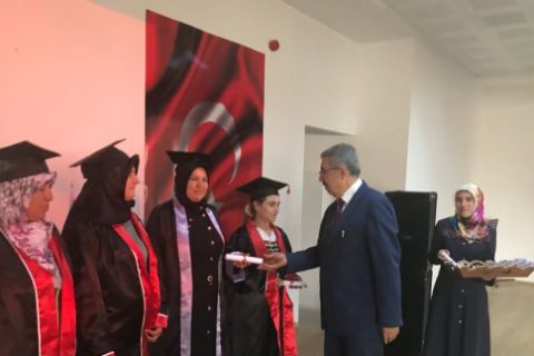 Okuma yazma seferberliği sertifika  töreni yapildi