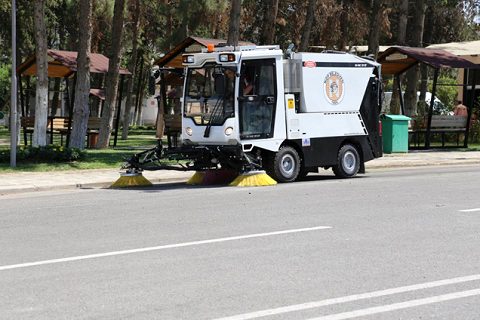 Hidrolik hi vac  yüksek vakumlu  süpürge göreve başladi