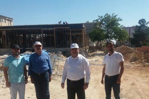 İlçe Milli Eğitim Müdürümüz Sayın Cengiz GÜNDEŞ yapımı devam eden okullarda incelemel
