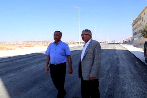 Başkan akdoğan 35 metrelik yolu inceledi