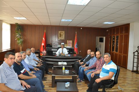 Basin mensuplarindan emniyet müdürü yaman a ziyaret