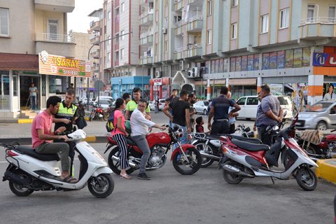 Polis motosiklet denetiminde
