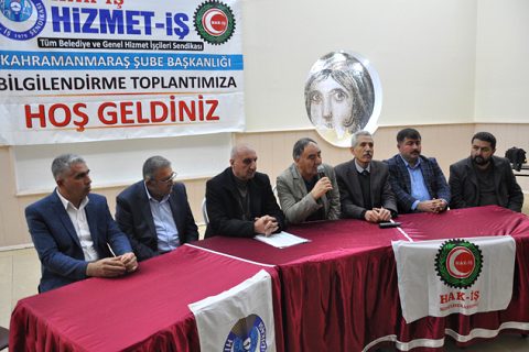 Hizmet iş sendikasi bölge toplantisi nizip te yapildi