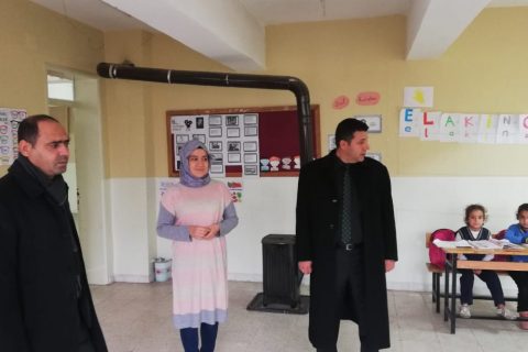 Ilçe milli eğitim şube müdürlerimizden bahçeli ilkokulu ve yağmuralan ilkokulu´na ziy