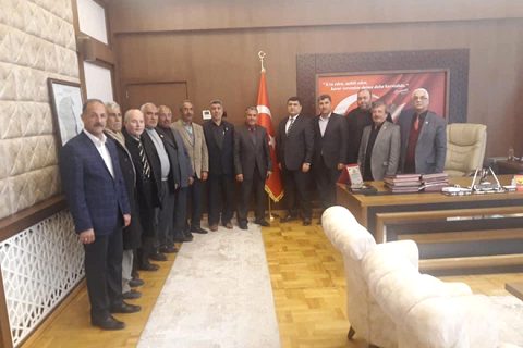 Muhtarlar dan kaymakam şahin e ziyaret
