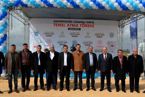 Antep fistiği lisansli depo ve ürün ihtisas borsasi temel atma törenine katildik