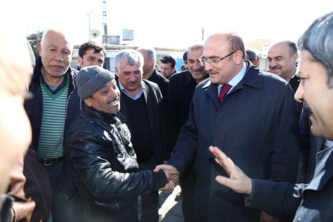 Mehmet sari sanayi esnafini ziyaret etti