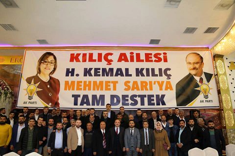 Kiliç ailesinden ak parti ye tam destek
