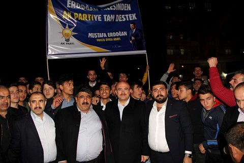 Belediye meclis üyesi erdoğan dan destek yürüyüşü