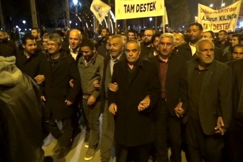 Belediye meclis üyesi adayi kilinçtan destek yürüyüşü