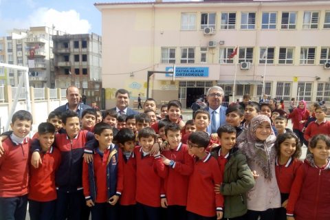 İlçe Kaymakamımız Kemal ŞAHİN #8217;den Fatma Alkan Ortaokulu #8217;na Ziyaret